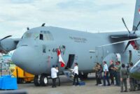 Presiden Jokowi Saksikan Penyerahan Pesawat Hercules untuk TNI AU