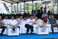 Menhan Prabowo Hadiri Acara Gerakan Peningkatan Produksi Pangan Nasional