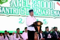 Presiden Jokowi Ajak Santri Berkontribusi bagi Kemajuan Negara