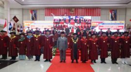 Menhan Prabowo Hadiri Acara Wisuda Unhan RI