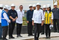 Presiden Jokowi Tinjau Progres Pembangunan Kantor Presiden di IKN