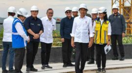 Presiden Jokowi Tinjau Progres Pembangunan Kantor Presiden di IKN