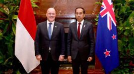 Presiden Jokowi Bertemu dengan PM Selandia Baru