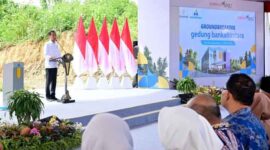 Presiden Jokowi Groundbreaking Bank Kaltimtara di IKN