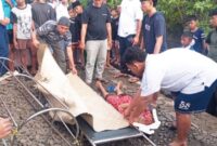 Seorang wanita paruh baya tewas seketika setelah ditabrak kereta rel listrik (KRL) Commuter Line relasi Tangerang-Duri di kawasan RW 09 Kelurahan Semanan, Kalideres, Jakarta Barat, Senin (13/1/2025). Foto/Dok